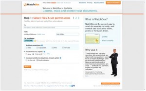 landing page confidel Easy sending page (define policies, upload and send)
