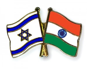 Israel india flags
