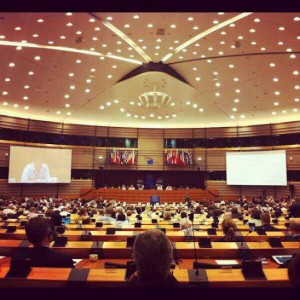 Eze Vidra on stage EU Digital Agenda Assembly 2012